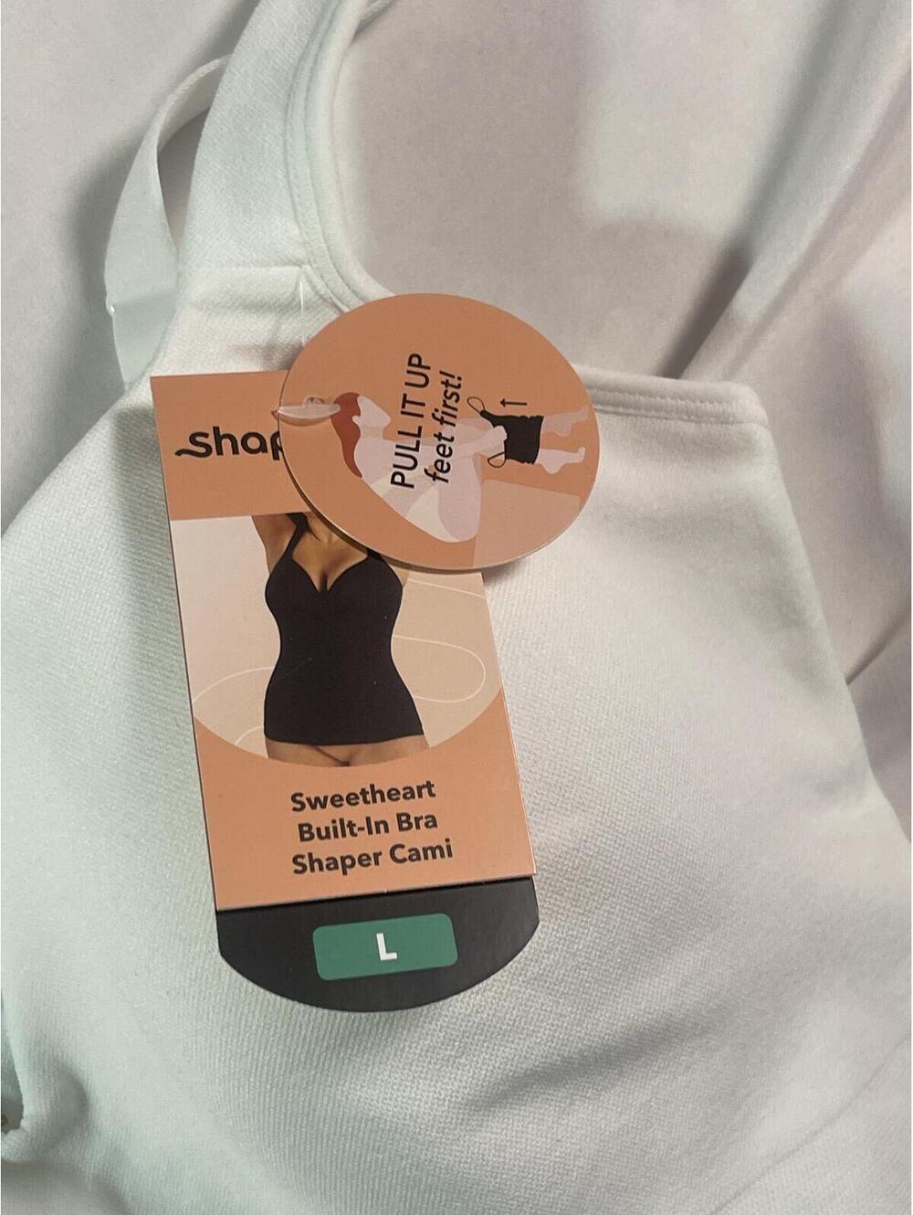 Women’s Size Large Shapermint Sweetheart Built in Bra Shaper Cami - Picture 2 of 5